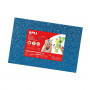 FOGLI GOMMA EVA BLU GLITTER 60X40 MM2 