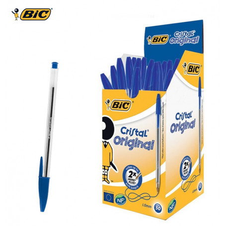 PENNA BIC CRISTAL 1.0MM BLU CONF. 50PZ 