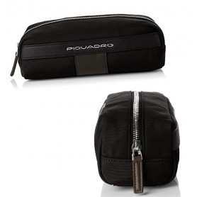 POCHETTE PELLE E TESSUTO 