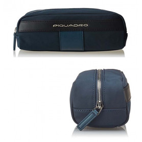 POCHETTE PELLE E TESSUTO 
