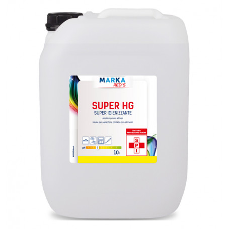 DETERGENTE IGIENIZZANTE SUPER HG LT.10 M ARKA RED'S