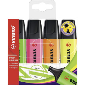 EVIDENZIATORE BOSS ORIGINAL SET4PZ STABILO