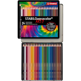 PASTELLI ACQUARELLABILE STABILO AQUACOLO CONF.24PZ IN LATTA