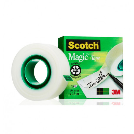 ADESIVO MAGIC TAPE 3M 19X33  810