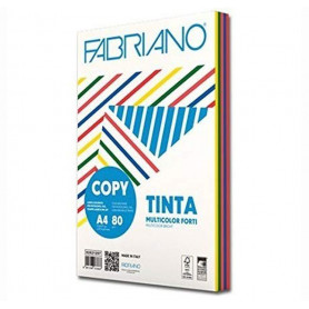 RISMA CARTA A4 FABRIANO COPYTINTA MULTIC OLOR FORTI 80GR