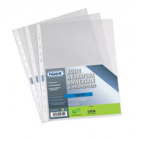 BUSTE A FORATURA UNIVERSALE 23X33 FAVORI T CONF.25PZ SUPERIOR