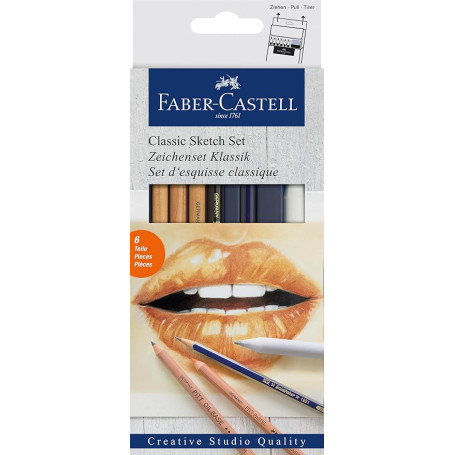 SET CREATIVE STUDIO SKETCH CONF.6PZ FABER-CASTELL