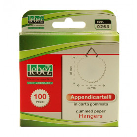 APPENDICARTELLI GOMMATO LEBEZ 100PZ 