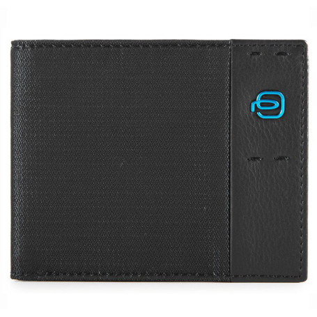PORTAFOGLIO UOMO SLIM  IN TESSUTO E PELL E