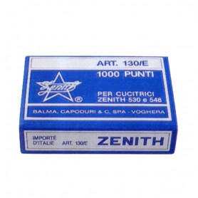 PUNTI METALLICI PER CUCITRICE ZENITH 130 6/4 CONF.1000