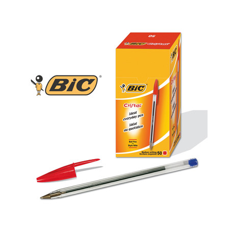 PENNA BIC CRISTAL ROSSA 