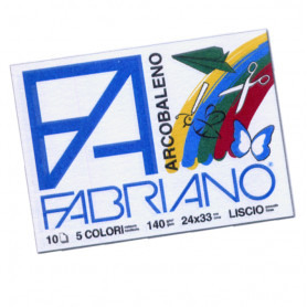 ALBUM FABRIANO ARCOBALENO 24X33 10FF GR. 140