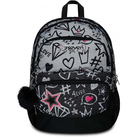 ZAINO SEVEN ADVANCED POCKETS ZIPPER GLAMY