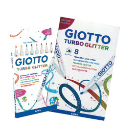 PENNARELLI TURBO GLITTER GIOTTO CONF. 8P 