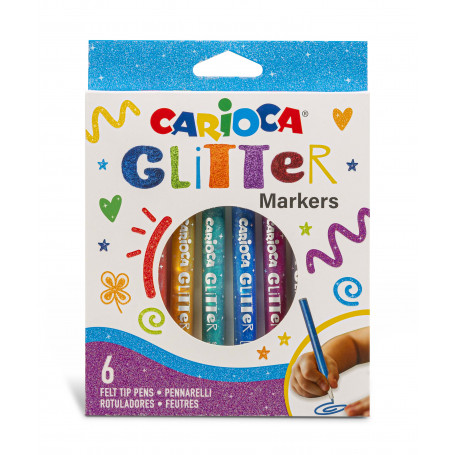 PENNARELLI MARKER GLITTER CARIOCA PZ6 