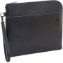 POCHETTE CON ZIP AROUND IN PELLE 