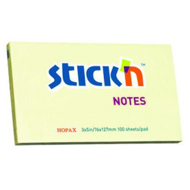 STICK'N NOTES 76MMX127MM CONF.100PZ 