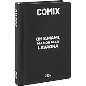AGENDA 16 MESI STANDARD COMIX BLACK 