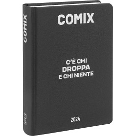 AGENDA 16 MESI STANDARD COMIX BLACK&SILV 