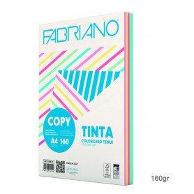 RISMA CARTA A4 FABRIANO COPYTINTA COLORI TENUI GR.160 FG.100