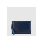 POCHETTE PIATTA PICCOLA IN PELLE 