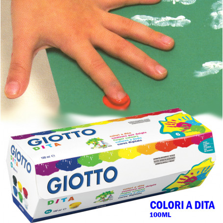 COLORI A DITA 100ML 6PZ GIOTTO 