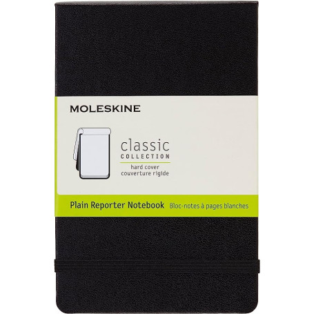 TACCUINO REPORTER MOLESKINE 9X14 BIANCO COPERTINA RIGIDA